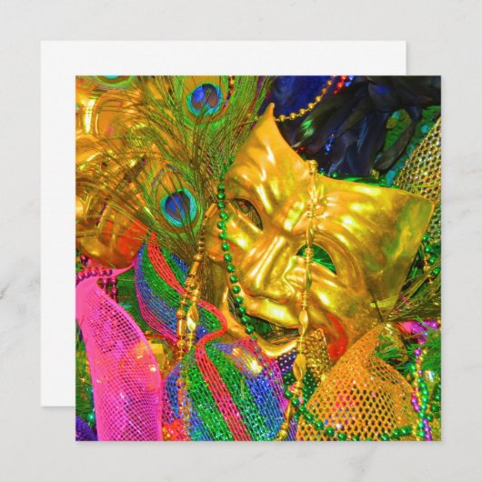 謝肉祭の招待 招待状 (正面/裏面)