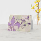 謝肉祭の挨拶 カード (黄色い花)