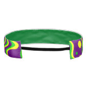 [謝肉祭の操作芸術]紫色の緑の黄色 アスレチックヘッドバンド (裏面)