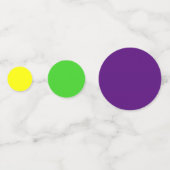 [謝肉祭の操作芸術]紫色の緑の黄色 コンフェッティ (裏面)