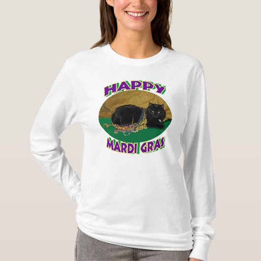 謝肉祭の星猫 Tシャツ (正面)