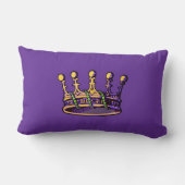 謝肉祭の王冠の服装およびギフト ランバークッション (裏面)