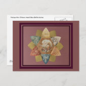 謝肉祭の球のヴィンテージの好意 インビテーションポストカード (正面/裏面)