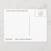 謝肉祭の球のヴィンテージの好意 インビテーションポストカード (裏面)