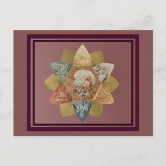 謝肉祭の球のヴィンテージの好意 インビテーションポストカード (正面)