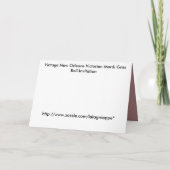 謝肉祭の球の招待状 招待状 (裏面)