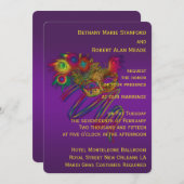 謝肉祭の結婚式 招待状 (正面/裏面)