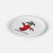 謝肉祭のCrawfish ペーパープレート (アングル)