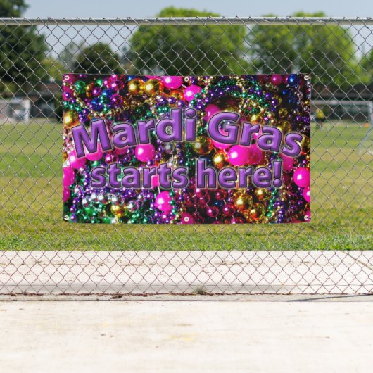 謝肉祭はここに始まります! 旗 横断幕 (インサイチュ)