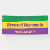 謝肉祭はカスタムな文字と縞で飾ります 横断幕 (横)