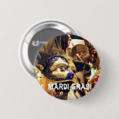 謝肉祭はボタンを覆います 缶バッジ (正面&裏面)