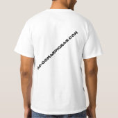 謝肉祭メンズTシャツの広告宣伝 Tシャツ (裏面)