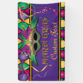 謝肉祭、カスタムなパーティー 横断幕 (縦)