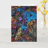 謝肉祭/ニュー・オーリンズのnotecard カード (黄色い花)