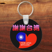 謝謝台湾 キーホルダー (正面)