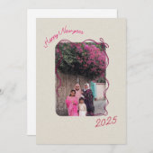 謹んで新年2025年のご挨拶申し上げます。 シーズンカード (正面/裏面)