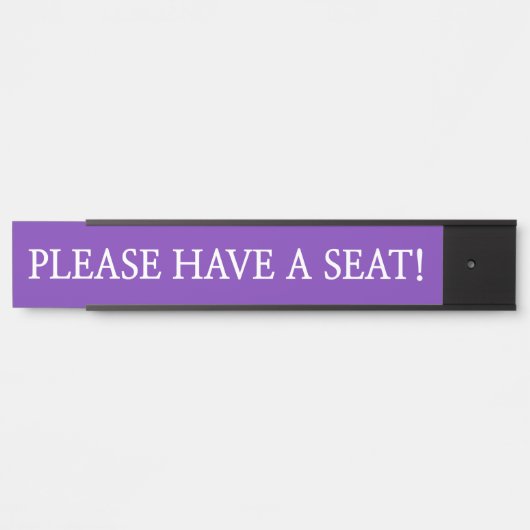 謹んで清潔致し座席御座席被下度候 サインプレート (正面)