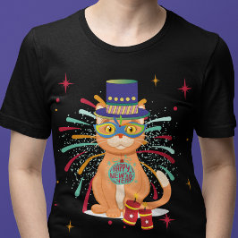 謹賀新年ネコ Tシャツ