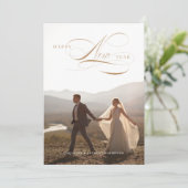 謹賀新年 スクリプト ホリデー 写真満載 グリーティングカード シーズンカード (スタンド正面)