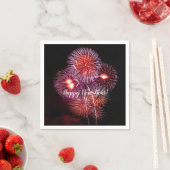 謹賀新年 花火 パーティー 慶祝 スタンダードカクテルナプキン (インサイチュ)