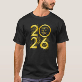 謹賀新年 2026 花火のお祝い Tシャツ
