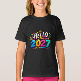 謹賀新年 2027 ファミリーマッチングデザイン Tシャツ