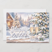 謹賀新年 2027 慶祝 カード (正面)