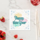 謹賀新年 Typography Celebration スタンダードカクテルナプキン (インサイチュ)