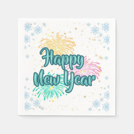 謹賀新年 Typography Celebration スタンダードカクテルナプキン