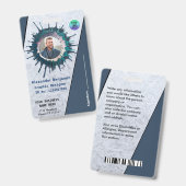 識別IDカード従業員フォトロゴのカスタム バッジ (正面＆裏面)