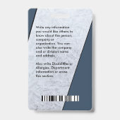 識別IDカード従業員フォトロゴのカスタム バッジ (裏面)