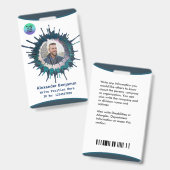 識別IDカード従業員フォトロゴのカスタム バッジ (正面＆裏面)