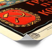 識字主義は共産主義への道だ!ヴィンテージポスター ポスター (角)