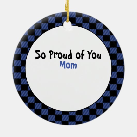 警おもしろい察ギフト – 警誇りを持った察官ありがとう セラミックオーナメント (裏面)