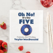 警おもしろい察ドーナツ50誕生日 (インサイチュ)