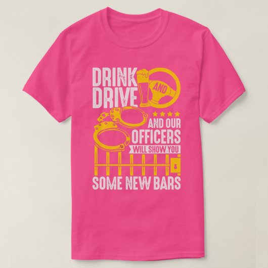 警おもしろい察官の職業保安官ギフト Tシャツ (デザイン正面)