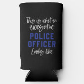 警おもしろい察素晴らし官広場 スリム缶クーラー (正面)