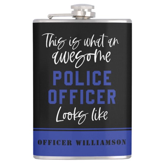 警おもしろい察素晴らし官 フラスク (正面)