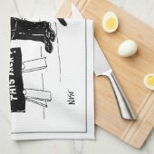 警おもしろい察養成所 キッチンタオル (四つ折り)