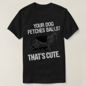 警おもしろい察K9ユニット犬ドイツ羊飼い犬 Tシャツ (デザイン正面)