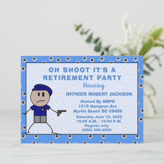 警おもしろい察Oh Shoot Retiment 招待状 (スタンド正面)