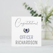 警カスタム務士官警察学校の卒業 カード (スタンド正面)