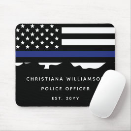 警カスタム務士官警察学校の卒業 マウスパッド