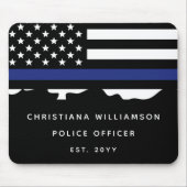 警カスタム務士官警察学校の卒業 マウスパッド (正面)