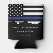 警カスタム務士官警察学校の卒業 缶クーラー (正面)