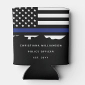 警カスタム務士官警察学校の卒業 缶クーラー (裏面)