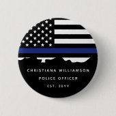 警カスタム務士官警察学校の卒業 缶バッジ (正面)