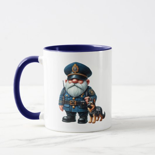 警クール察格言追加モノグラム マグカップ (左)