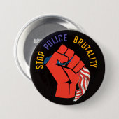 警ストップ官の残虐行為 缶バッジ (正面&裏面)