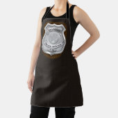 警パーソナライズされた務官の保安官警官の名前バッジ エプロン (インサイチュ)